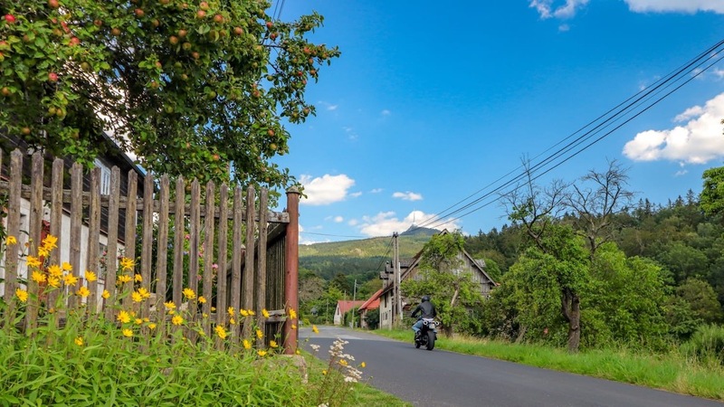 Bild Motorrad fahren in Böhmen